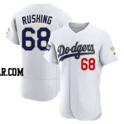 Dalton Rushing Men's Los Angeles Dodgers White/Gold Authentic 2021 Gold Program Player Jersey