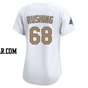 Dalton Rushing Women's Los Angeles Dodgers Gold Limited White 2025 Collection Jersey