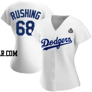 Dalton Rushing Women's Los Angeles Dodgers White Authentic Home 2024 World Series Jersey