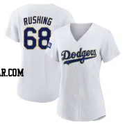 Dalton Rushing Women's Los Angeles Dodgers White/Gold Replica 2021 Gold Program Player Jersey