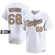 Dalton Rushing Youth Los Angeles Dodgers Gold Limited White 2025 Collection Jersey