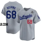 Dalton Rushing Youth Los Angeles Dodgers Gray Limited Away 2024 World Series Jersey