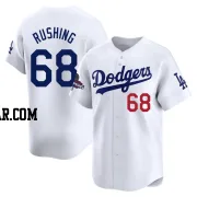 Dalton Rushing Youth Los Angeles Dodgers White Limited Home 2024 World Series Champions Jersey