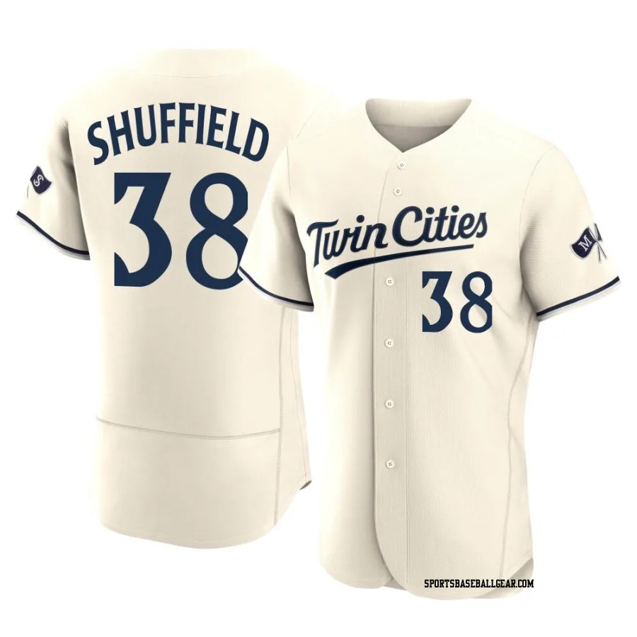 Dalton Shuffield Men's Minnesota Twins Cream Authentic Alternate 2023 Jersey