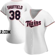 Dalton Shuffield Women's Minnesota Twins White Authentic Home Jersey