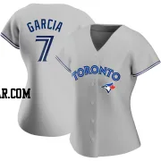 Damaso Garcia Women's Toronto Blue Jays Gray Authentic Road Jersey