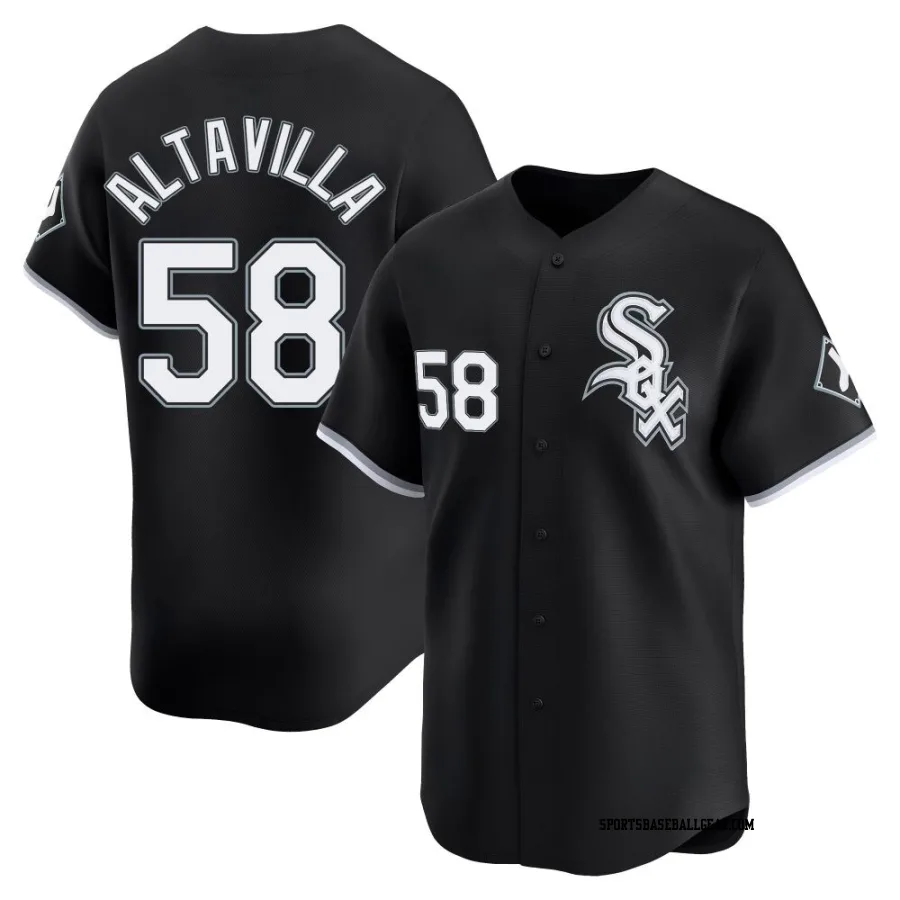 Dan Altavilla Men's Chicago White Sox Black Limited Alternate Jersey