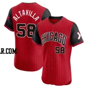 Dan Altavilla Men's Chicago White Sox Red/Black Elite 2025 City Connect Jersey