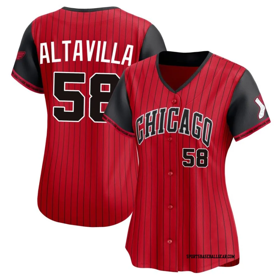 Dan Altavilla Women's Chicago White Sox Red/Black Limited 2025 City Connect Jersey