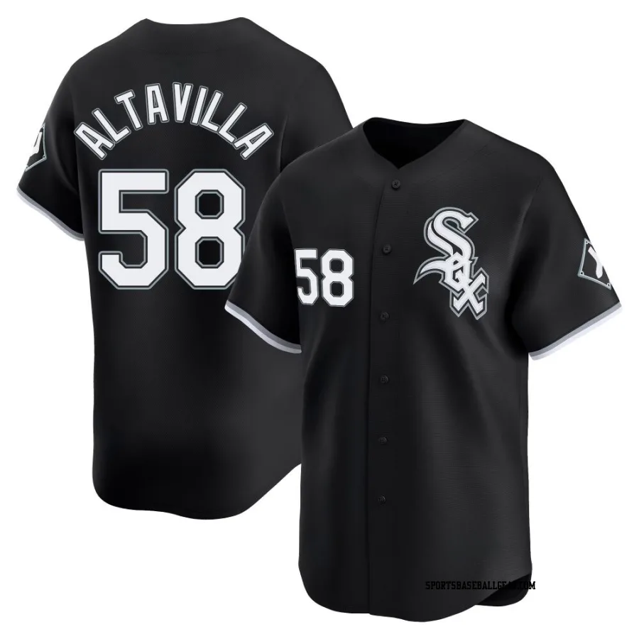 Dan Altavilla Youth Chicago White Sox Black Limited Alternate Jersey