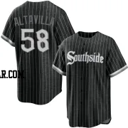 Dan Altavilla Youth Chicago White Sox Black Replica 2021 City Connect Jersey