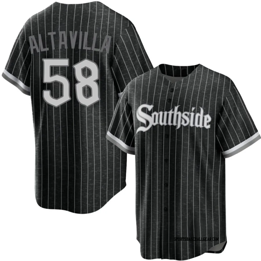 Dan Altavilla Youth Chicago White Sox Black Replica 2021 City Connect Jersey