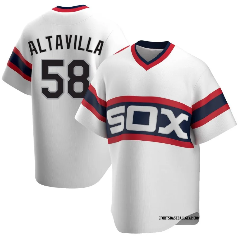 Dan Altavilla Youth Chicago White Sox White Replica Cooperstown Collection Jersey
