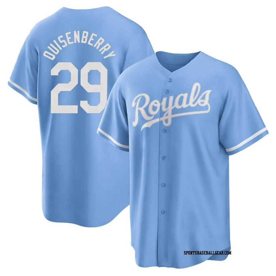 Dan Quisenberry Men's Kansas City Royals Light Blue Replica 2022 Alternate Jersey