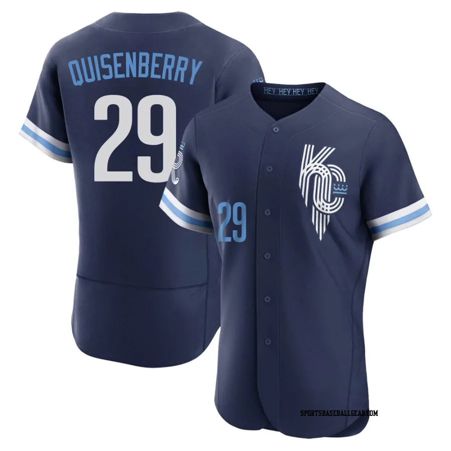 Dan Quisenberry Men's Kansas City Royals Navy Authentic 2022 City Connect Jersey