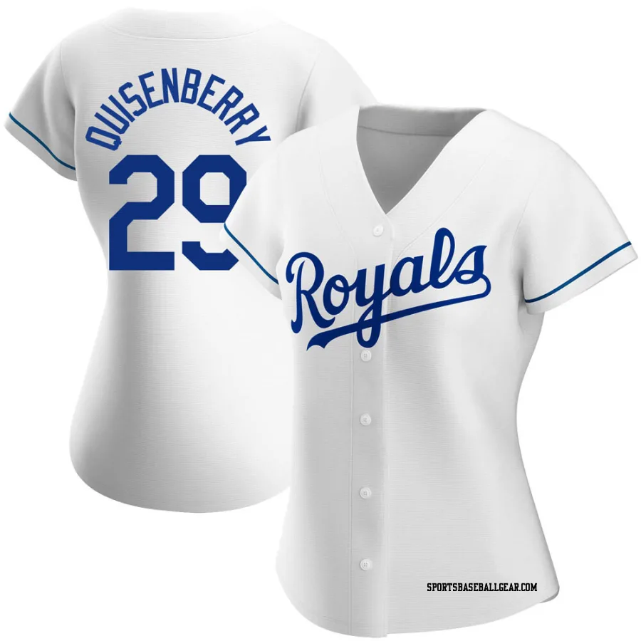 Dan Quisenberry Women's Kansas City Royals White Authentic Home Jersey