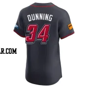 Dane Dunning Men's Atlanta Braves Navy Elite 2025 Speedway Classic Alternate Jersey
