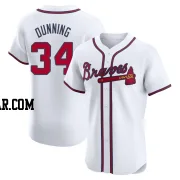 Dane Dunning Men's Atlanta Braves White Elite Home Jersey