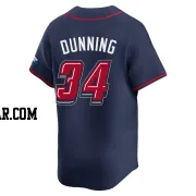 Dane Dunning Youth Atlanta Braves Navy Limited 2025 Speedway Classic Alternate Jersey