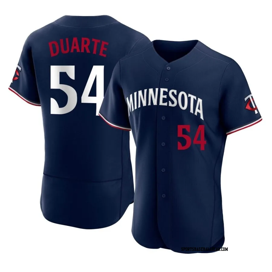 Daniel Duarte Men's Minnesota Twins Navy Authentic Alternate Jersey