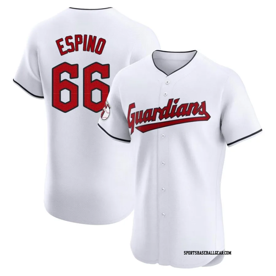 Daniel Espino Men's Cleveland Guardians White Elite Home Jersey