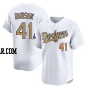 Daniel Hudson Men's Los Angeles Dodgers Gold Limited White 2025 Collection Jersey