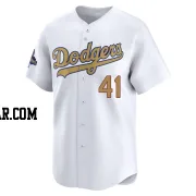Daniel Hudson Men's Los Angeles Dodgers Gold Limited White 2025 Collection Jersey