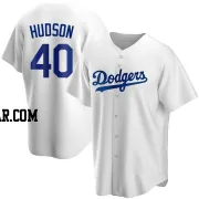 Daniel Hudson Men's Los Angeles Dodgers White Replica Home Jersey