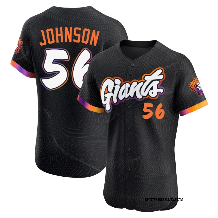 Daniel Johnson Men's San Francisco Giants Anthracite Elite 2025 City Connect Jersey