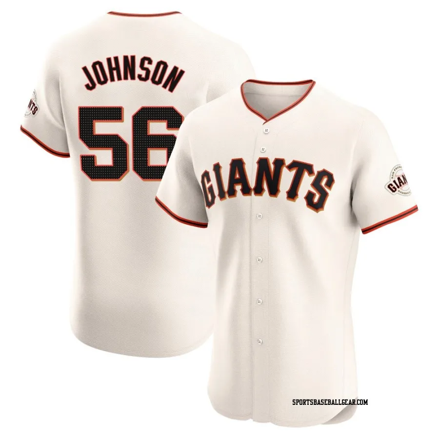 Daniel Johnson Men's San Francisco Giants Cream Elite Home Jersey