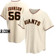 Daniel Johnson Men's San Francisco Giants Cream Replica Home Jersey