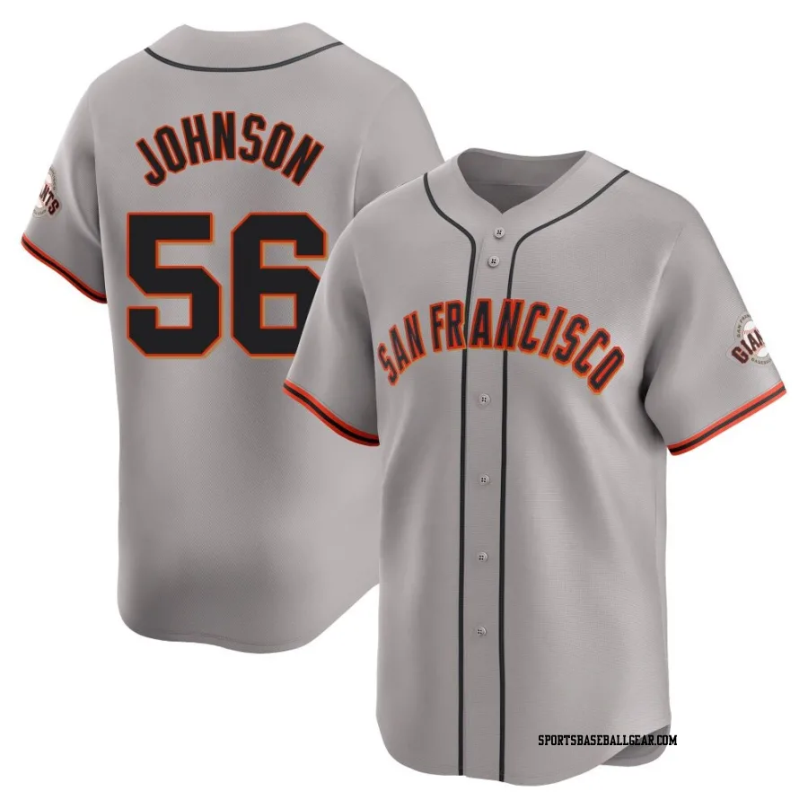 Daniel Johnson Men's San Francisco Giants Gray Limited Away Jersey