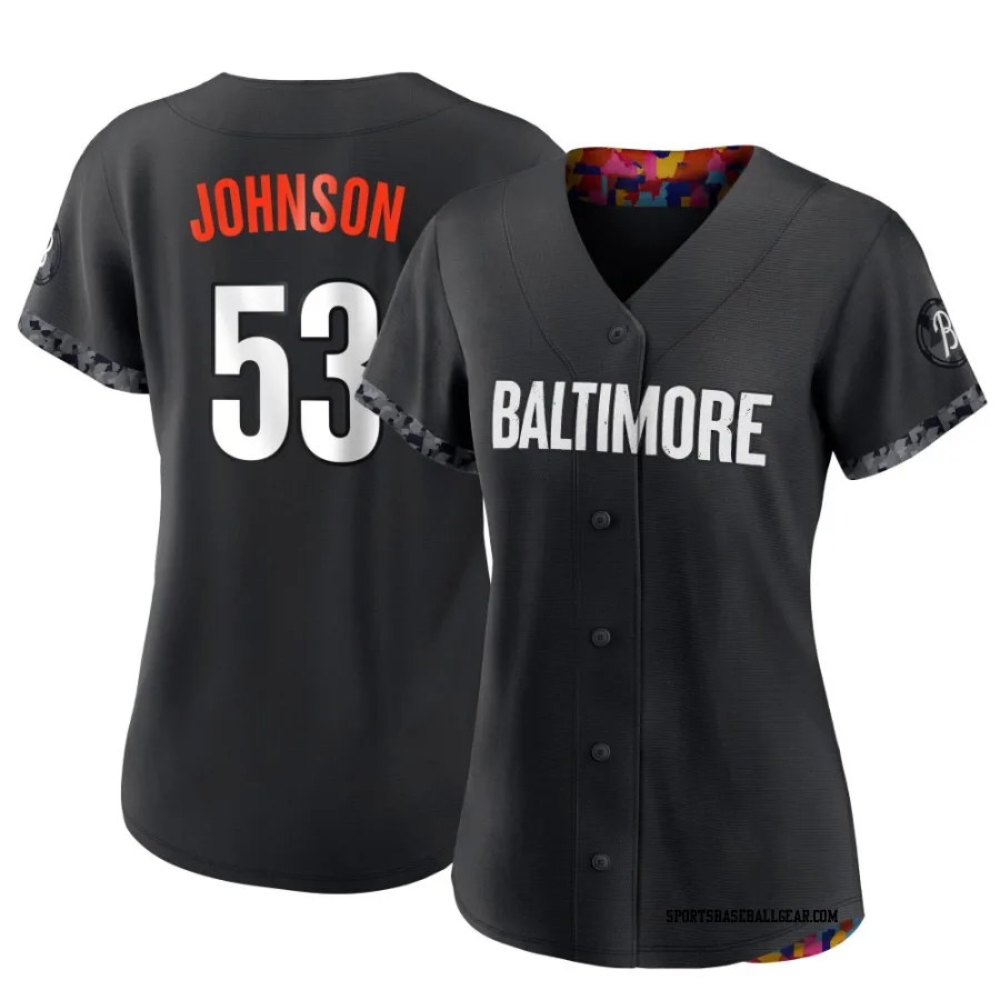 Daniel Johnson Women's Baltimore Orioles Black Authentic 2023 City Connect Jersey
