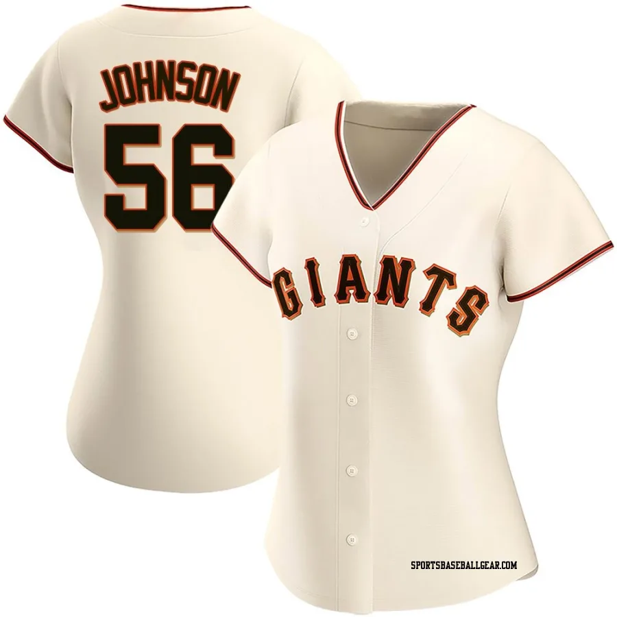 Daniel Johnson Women's San Francisco Giants Cream Authentic Home Jersey