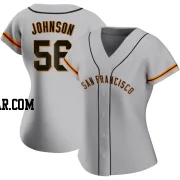 Daniel Johnson Women's San Francisco Giants Gray Replica Road Jersey