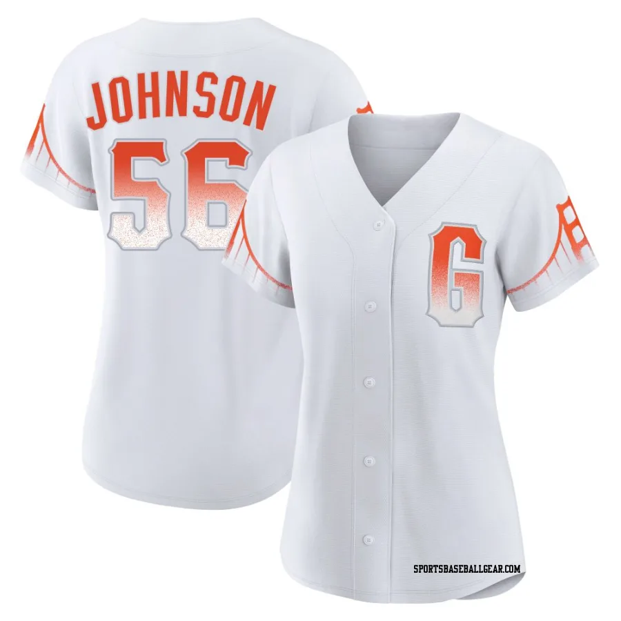 Daniel Johnson Women's San Francisco Giants White Replica 2021 City Connect Jersey