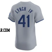 Daniel Lynch IV Men's Kansas City Royals Gray Elite Road Jersey