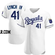 Daniel Lynch IV Men's Kansas City Royals White Authentic Home Jersey