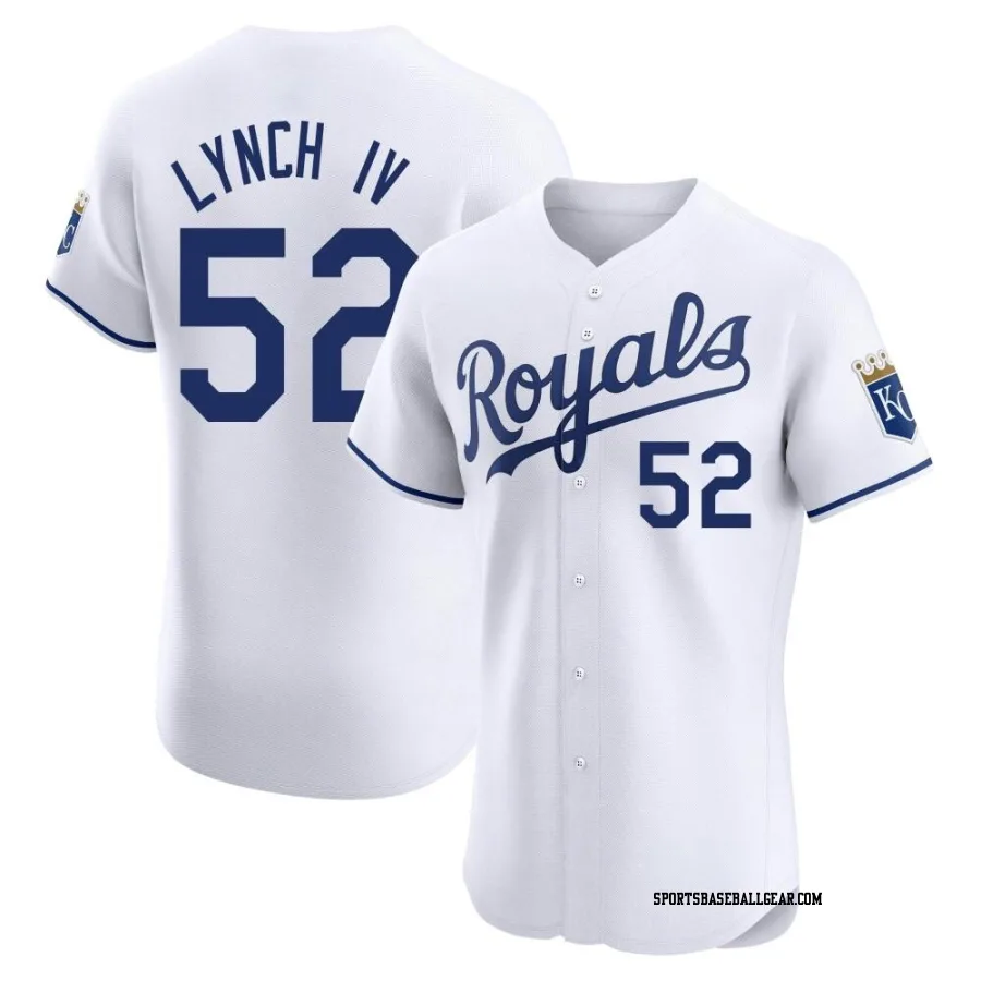 Daniel Lynch IV Men's Kansas City Royals White Elite Home Jersey