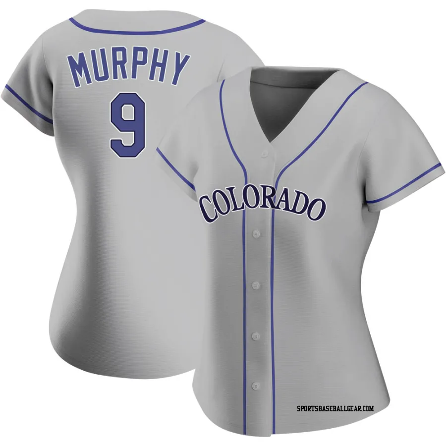 Daniel Murphy Women's Colorado Rockies Gray Replica Road Jersey