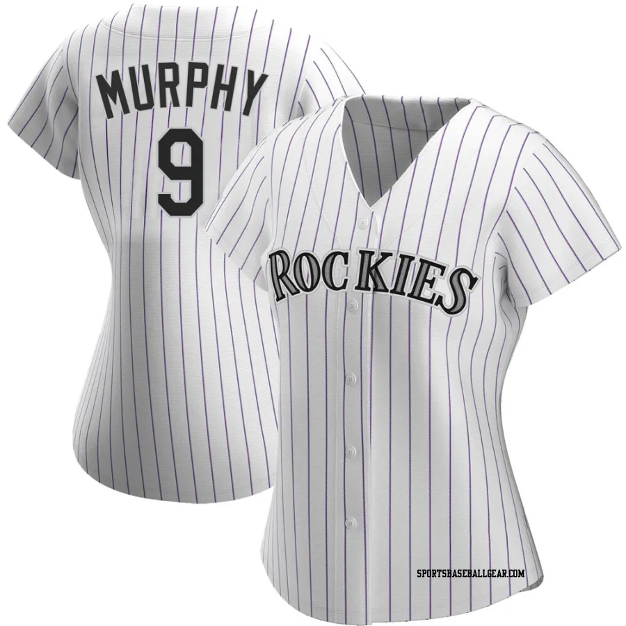 Daniel Murphy Women's Colorado Rockies White Authentic Home Jersey