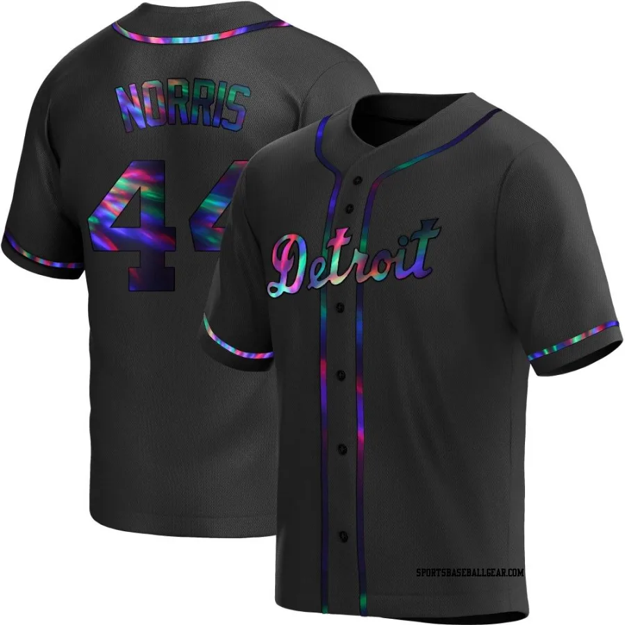 Daniel Norris Men's Detroit Tigers Black Holographic Replica Alternate Jersey