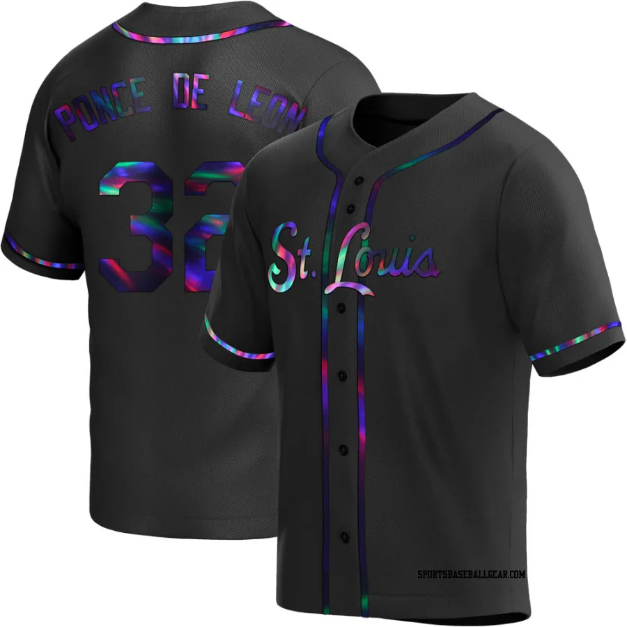 Daniel Ponce de Leon Youth St. Louis Cardinals Black Holographic Replica Alternate Jersey