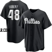 Daniel Robert Men's Philadelphia Phillies Black/White Replica Jersey