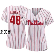 Daniel Robert Women's Philadelphia Phillies White Authentic 2022 World Series Home Jersey