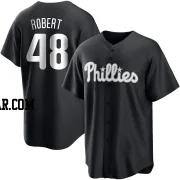 Daniel Robert Youth Philadelphia Phillies Black/White Replica Jersey