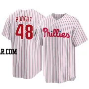 Daniel Robert Youth Philadelphia Phillies White Replica 2022 World Series Home Jersey