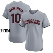 Daniel Schneemann Men's Cleveland Guardians Gray Elite Road Jersey