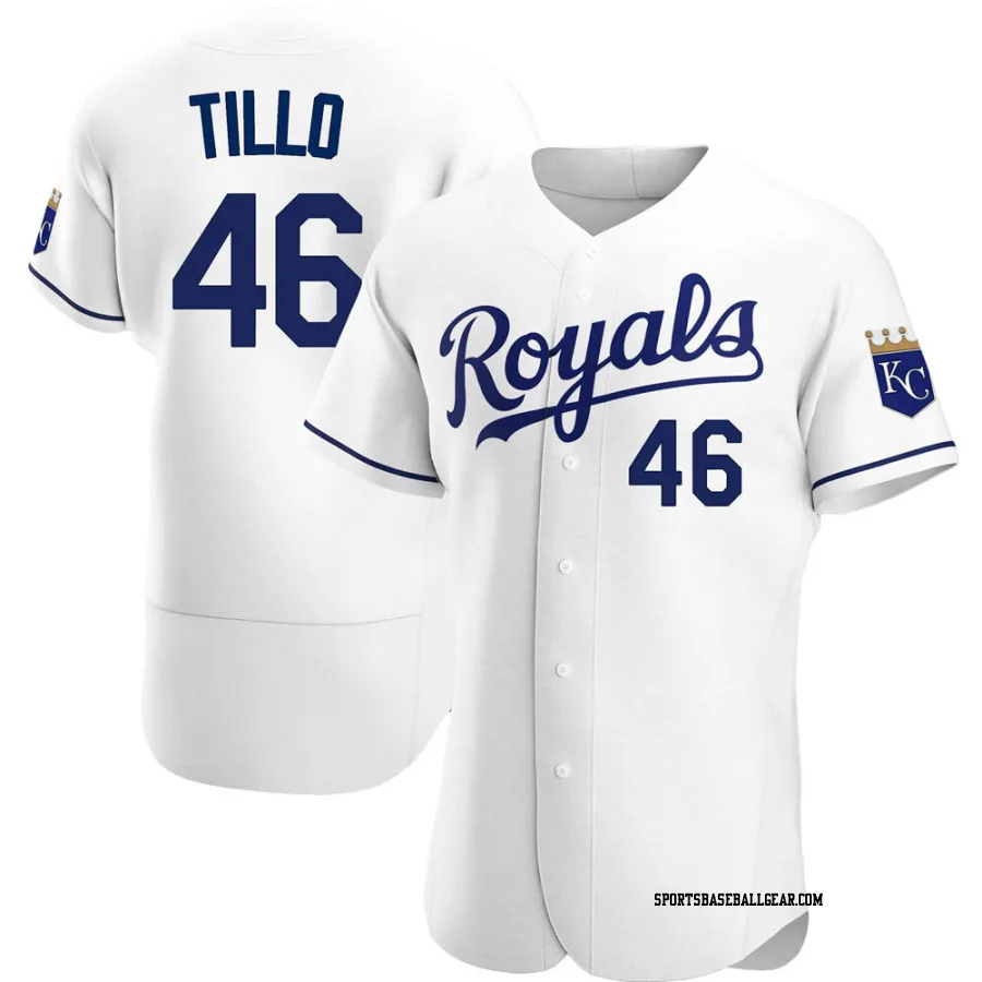 Daniel Tillo Men's Kansas City Royals White Authentic Home Jersey
