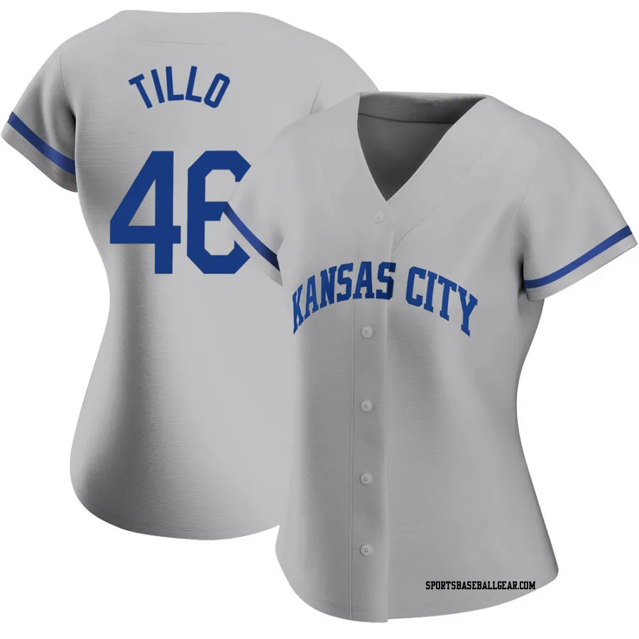 Daniel Tillo Women's Kansas City Royals Gray Replica 2022 Road Jersey